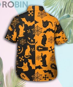 Halloween Black Cat Hawaii Shirt & Shorts Halloween Black Cat Hawaii Shirt & Shorts
