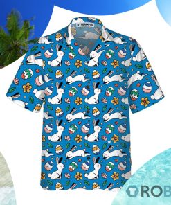 Hand Drawn Colorful Easter Pattern Hawaiian Shirt Hand Drawn Colorful Easter Pattern Hawaiian Shirt