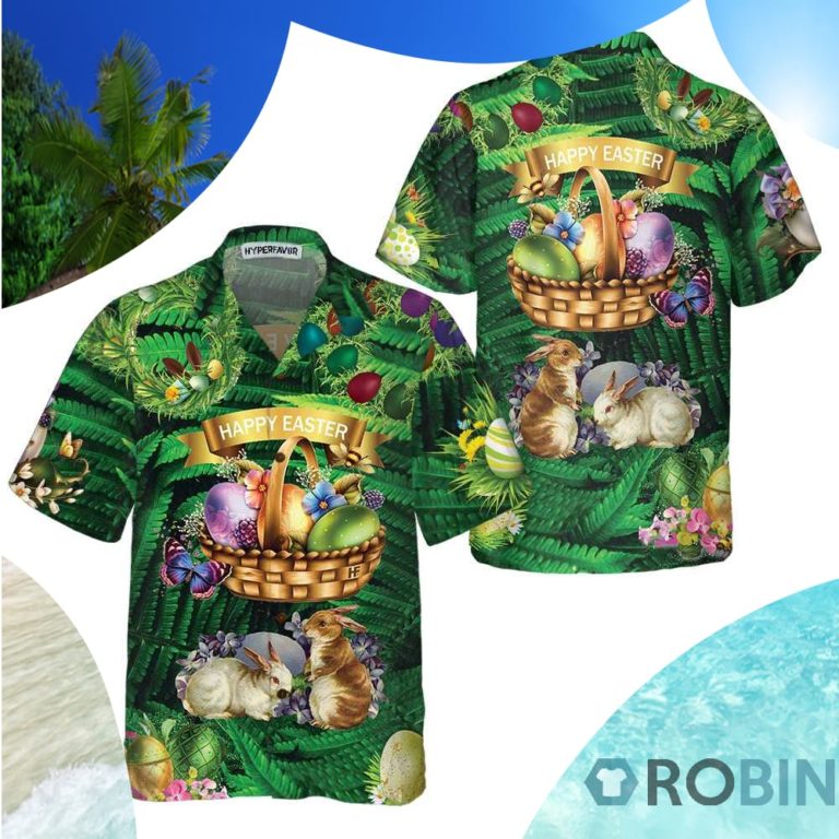 Happy Easter Golden Egg Hawaiian Shirt