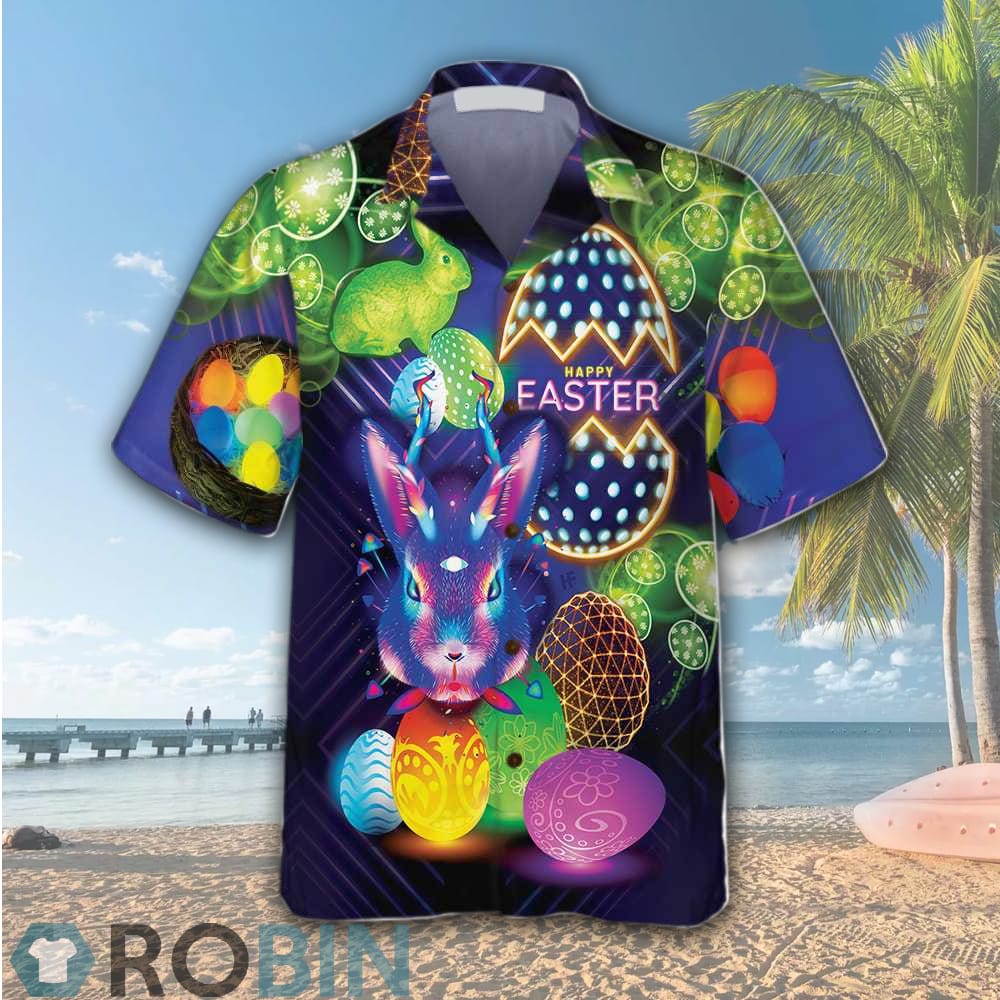 Happy Easter Hawaiian Shirt - RobinPlaceFabrics