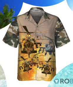 Helicopter Pilot Hawaiian Shirt Helicopter Shirt