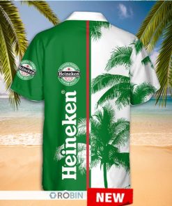 Heniken Palm Tree Hawaiian Shirt