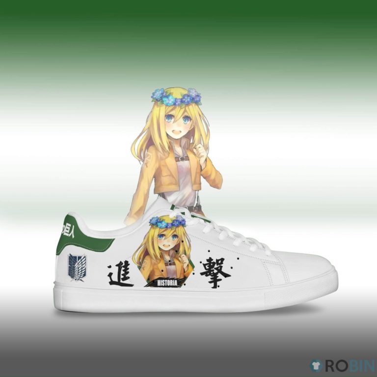 Historia Reiss Sneakers Custom Attack On Titan Anime Skateboard Shoes