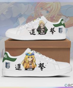 Historia Reiss Sneakers Custom Attack On Titan Anime Skateboard Shoes Historia Reiss Sneakers Custom Attack On Titan Anime Skateboard Shoes