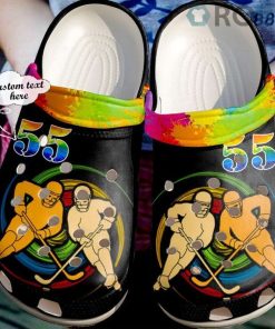 Hockey Personalized Team Crocs Crocband Clog