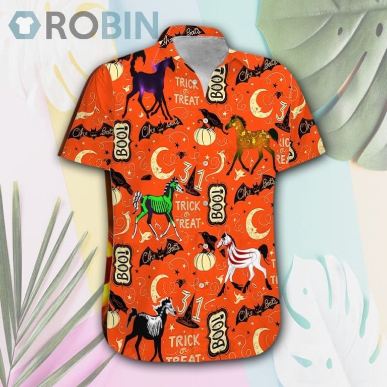 Horse Halloween Hawaii Shirt & Shorts