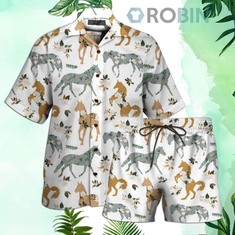 Horse Hawaiian Shirt and Shorts
