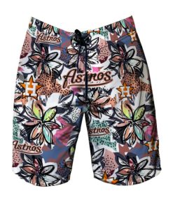 Houston Astros Hawaii Shirt and Beach Shorts Flip Flops