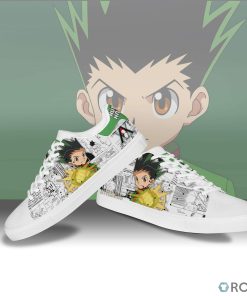 Hunter x Hunter Skateboarding Shoes – Custom Anime Skate Sneakers Gon Freecss