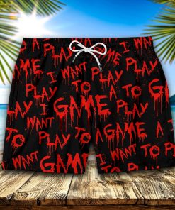 I Want To Play A Game Hawaiian Short