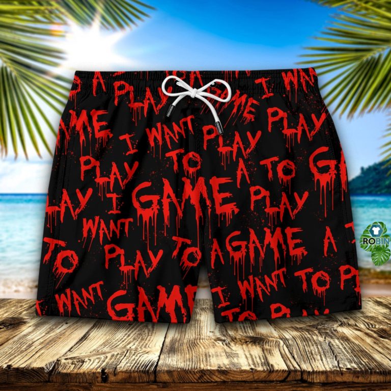 I Want To Play A Game Hawaiian Short
