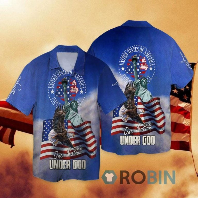 Independence Day One Nation Under God Hawaiian Shirt