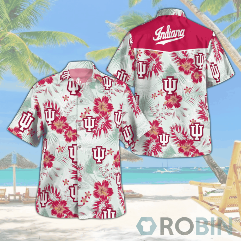 Indiana Hoosiers Hawaiian Shirts Beach Short