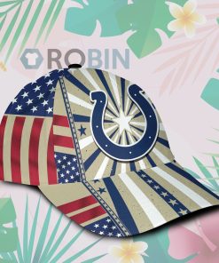 Indianapolis Colts Retro Vintage Design Hawaiian Summer Classic Baseball Cap Hat