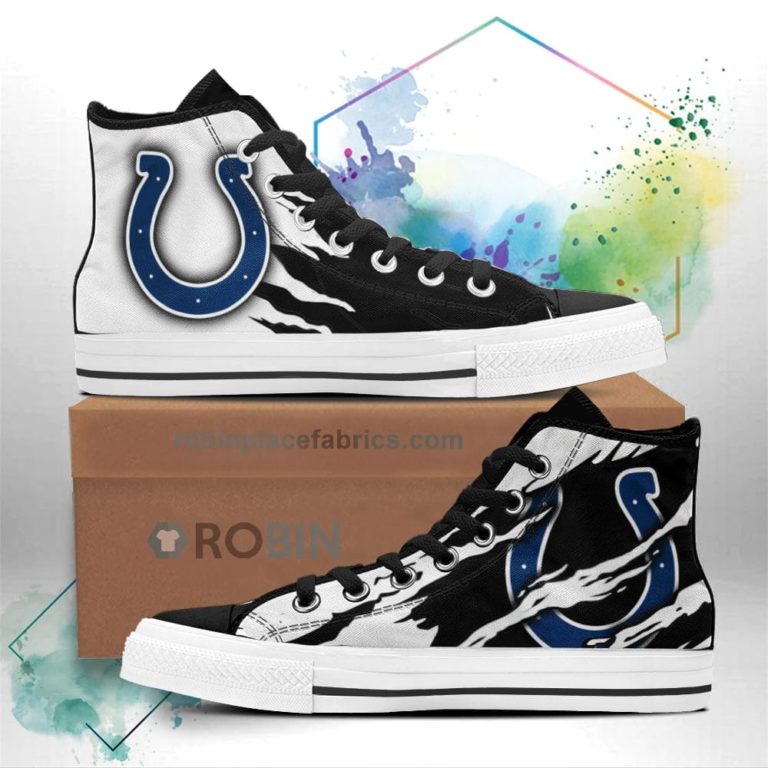 Indianapolis Colts Shoes Custom High Top Sneakers