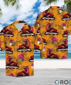 Inline Skating Tropical Flowers Hawaiian Shirt