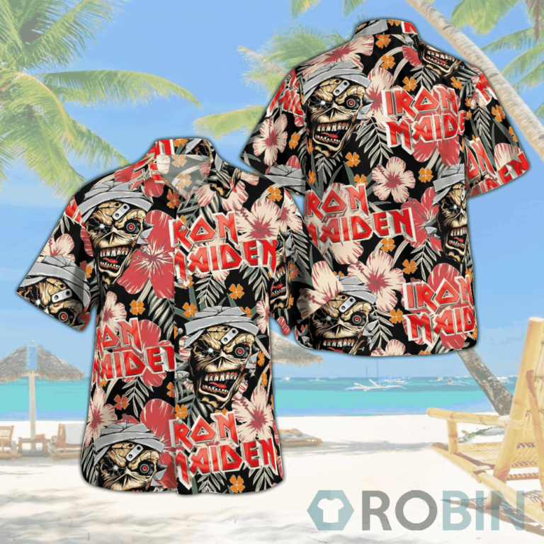 Iron Maiden band Hawaiian Shirts Beach Short
