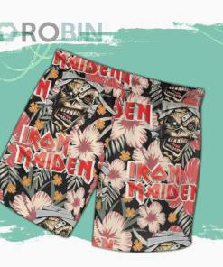 Iron Maiden band Hawaiian Shirts Beach Short