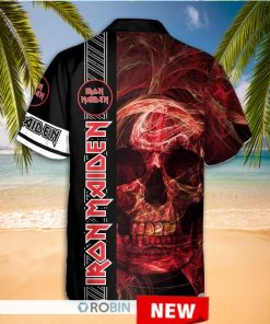Iron Maiden Smoke Skull Hawaiian Shirt Iron Maiden Smoke Skull Hawaiian Shirt