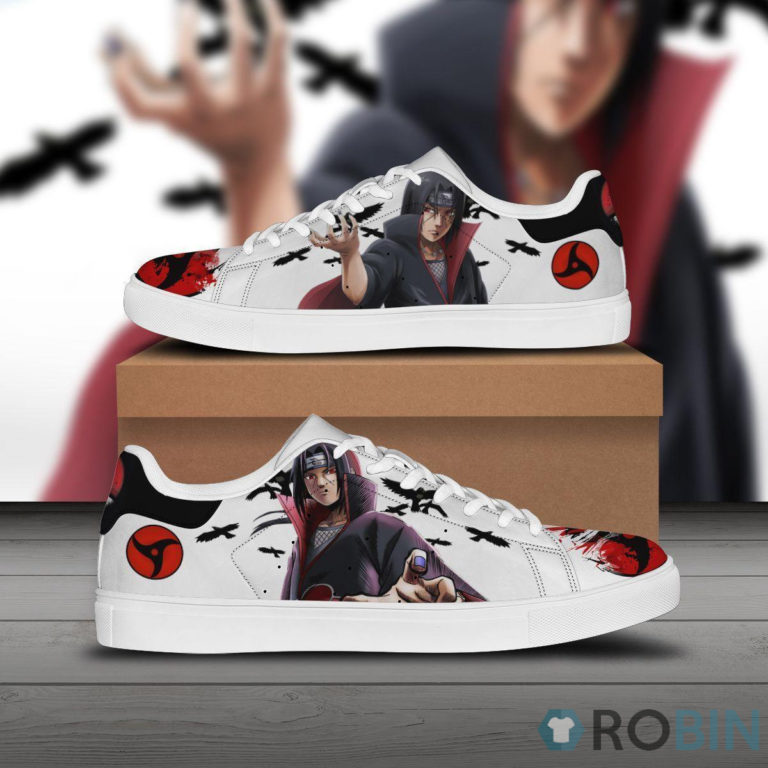 Itachi Custom Skateboarding Shoes Sharingan Naruto Anime Skate Sneakers
