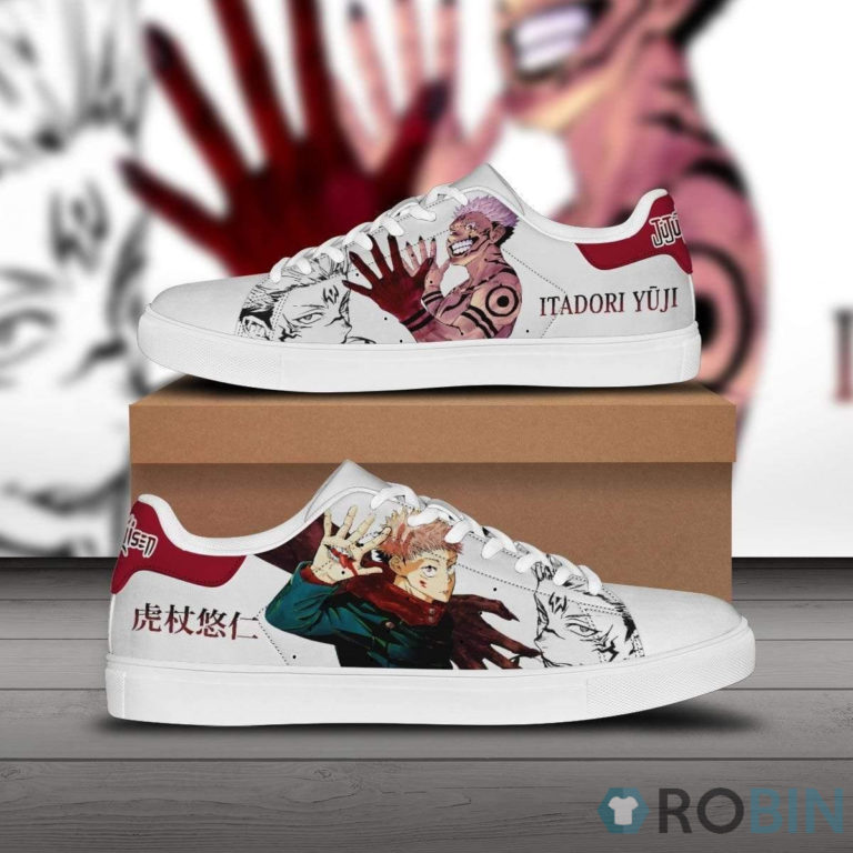 Itadori Skateboarding ShoesJujutsu Kaisen Skateboard Low Top Stan Smith Sneakers