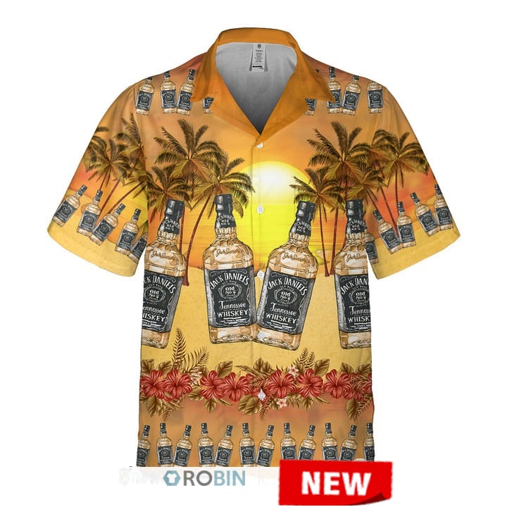 Jack Daniel's Sunshine Hawaiian Shirt - RobinPlaceFabrics