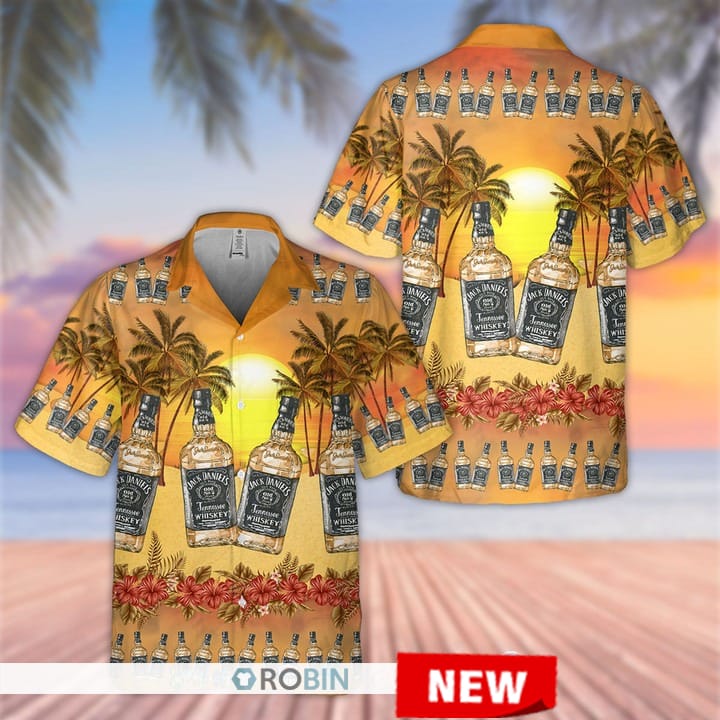 Jack Daniel's Sunshine Hawaiian Shirt - RobinPlaceFabrics