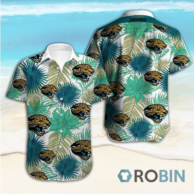 Jacksonville Jaguars Short Sleeve Button Down Hawaiian Shirt