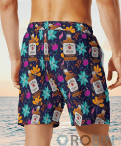Jim Beam Bourbon Hawaiian Shirts Beach Short
