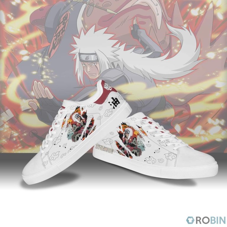 Jiraiya Sneakers Custom Naruto Anime Skateboard Shoes