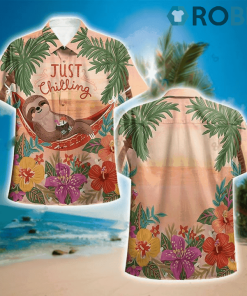 Just Chilling With Sloth Hawaiian Shirt