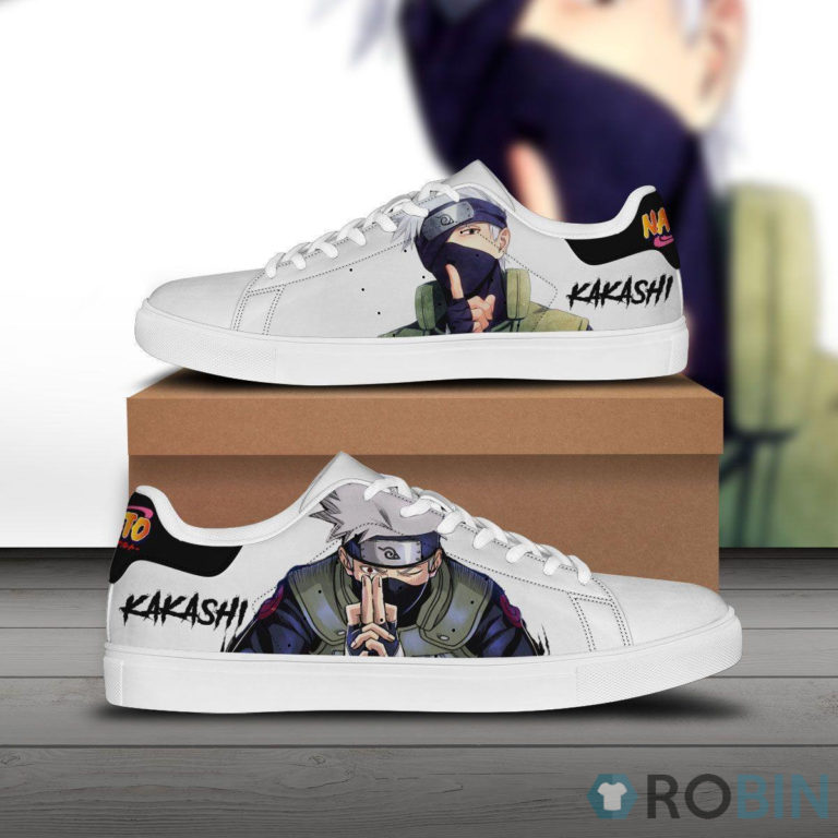 Kakashi Skate Sneakers Custom Naruto Anime Shoes