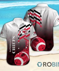 Kansas City Chiefs Casual Button Down Hawaiian Shirts