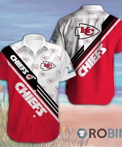 Kansas City Chiefs Short Sleeve Button Down Hawaiian Shirt