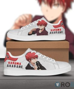 Karma Akabane Skate Sneakers Assassination Classroom Custom Anime Shoes Karma Akabane Skate Sneakers Assassination Classroom Custom Anime Shoes