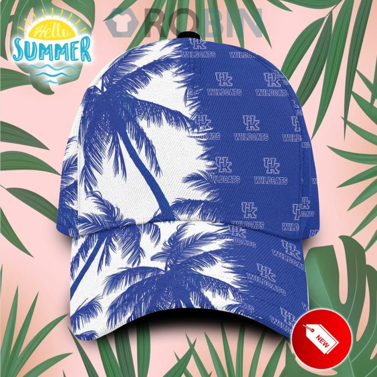 Kentucky Wildcats Palm Trees Hawaiian Summer Classic Baseball Cap Hat