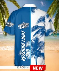 Keystone Light Palm Tree Hawaiian Shirt
