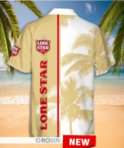 Lone Star Beer Palm Tree Hawaiian Shirt