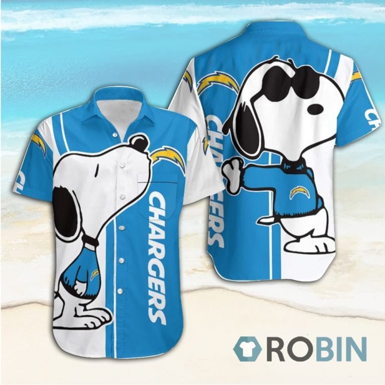 Los Angeles Chargers Beach Tropical Hawaiian Shirt
