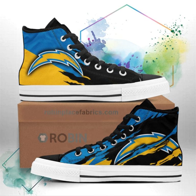 Los Angeles Chargers High Top Shoes