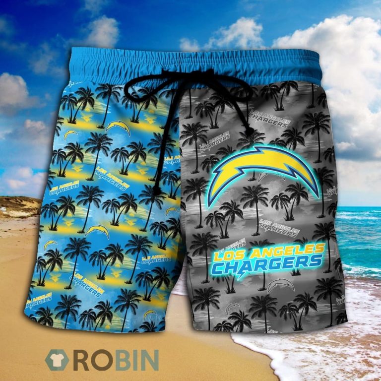 Los Angeles Chargers Nfl Hawaiian Shirts And Shorts