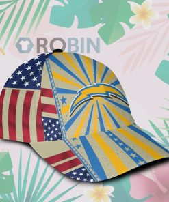 Los Angeles Chargers Retro Vintage Design Hawaiian Summer Classic Baseball Cap Hat