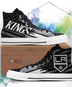 Los Angeles Kings High Top Shoes Custom American Flag Sneakers