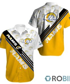Los Angeles Rams Casual Button Down Hawaiian Shirts