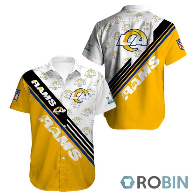 Los Angeles Rams Casual Button Down Hawaiian Shirts