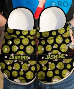 Lover Softball Personalized Crocs Crocband Clog