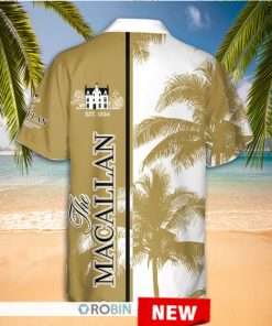 Macallan Whisky Palm Tree Hawaiian Shirt