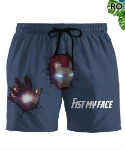 Marvel Avengers Captain America Iron Man Beach Shorts Swim Trunks