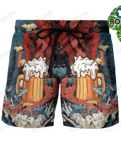 Men Beer Hawaiian Shorts
