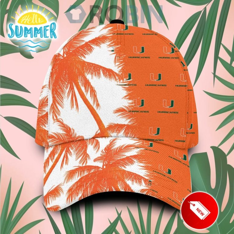 Miami Hurricanes Palm Trees Classic Baseball Cap Hat